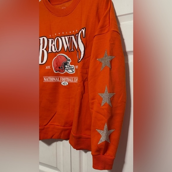 Women's Gameday Couture Orange NFL Cleveland Browns Pullover Sweatshirt - Picture 7 of 7